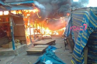 Ghana : Sixième marché incendié à  Accra, huit suspects arrêtés, les pompiers craignent ! 